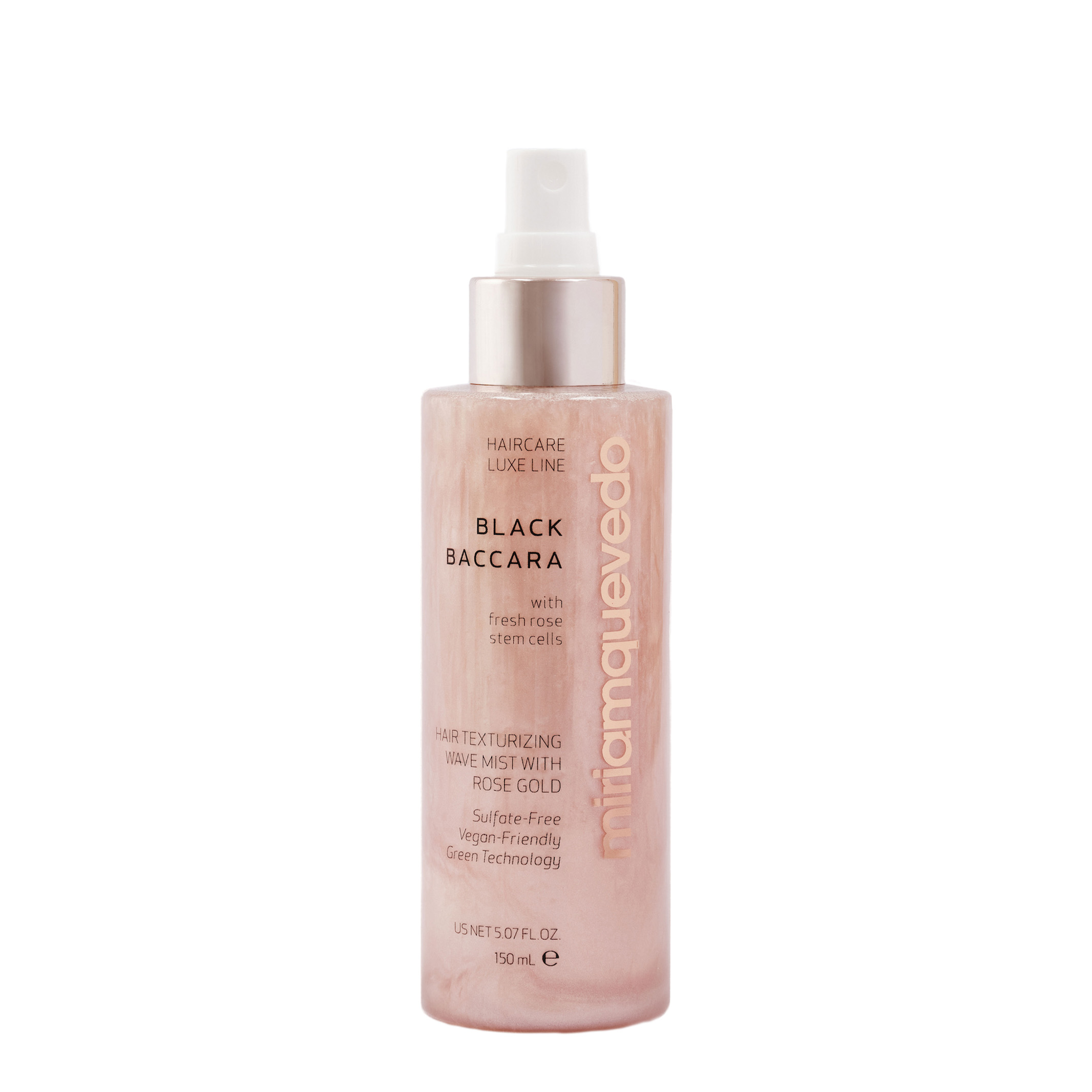 Black baccara hair texturizing wave mist with rose gold - 150ml